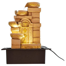 Load image into Gallery viewer, CHRONIKLE Polystone Water Fountain (26 x 24 x 17 cm, Cream) - Home Decor Lo