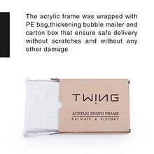 Load image into Gallery viewer, TWING Premium Acrylic Clear Photo Frame - 5x7 inches Magnet Photo Frame -Double Sided Thick Desktop Frames by Twing - Home Decor Lo