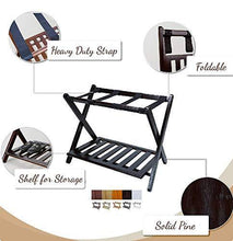 Load image into Gallery viewer, Aadvik Crafts Deluxe Straight Leg Luggage Multipurpose Wooden Stand Rack - Home Decor Lo