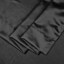 Load image into Gallery viewer, Amazon Brand - Solimo Room Darkening Blackout Window Curtain, 5 Feet, Set of 2 (Black) - Home Decor Lo