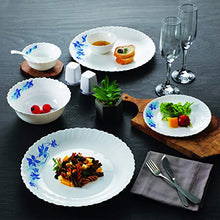 Load image into Gallery viewer, Cello Opalware Dazzle Blue Swirl Dinner Set, 20PCs, White - Home Decor Lo