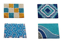 Load image into Gallery viewer, AAZEEM Abstract 4 Piece Cotton Door Mat Set - 16" x 24", Multicolour - Home Decor Lo