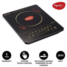 Load image into Gallery viewer, Pigeon by Stovekraft ABS plastic Acer Plus Induction Stove,cooktop,chula of 1800 watts with Feather touch control,8 preset menu and automatic shut off.A smart electric stove for your own kitchen,Black - Home Decor Lo