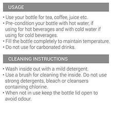 Load image into Gallery viewer, Milton Pride 600 Themosteel Hot and Cold Water Bottle, 500 ml, Black - Home Decor Lo