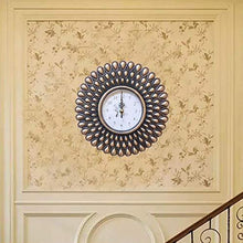 Load image into Gallery viewer, Upscale Set of 3 Wall Mounted 10 inch Decorative Mirrors with Clock for Living Room, Home Decor & Bedroom, Round Hanging Wall Decor Accessories - Gold - Home Decor Lo