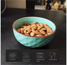 Load image into Gallery viewer, Octa Store Ceramic Soup, Cereal, Nuts, Salad, Fruit, Rice and Noodle Bowl 400Ml, 5.3 Inch Diameter Set of 3, Pink, Green, Grey. (Diamond) - Home Decor Lo