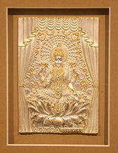 Load image into Gallery viewer, Soni Jewellers 999 Pure Silver Silver Ganesh Laxmi Saraswati Tirupati Balaji & Murugan with 24 Carat Gold Plating Photo Frames for Table Top and Wall Mount - Home Decor Lo