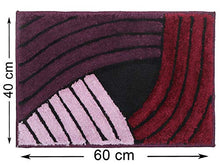 Load image into Gallery viewer, SSHOMEZ Super Soft Microfiber Cotton Anti-Slip Bath Mat 40x60 cm – Pack of 1, Purple - Home Decor Lo