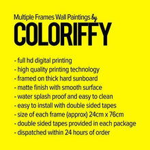 Load image into Gallery viewer, Coloriffy Multiple Frames Beautiful Buddha Wall Painting for Living Room, Bedroom, Office, Hotels, Drawing Room | Split Painting of 5 (130cm X 76cm) - Home Decor Lo