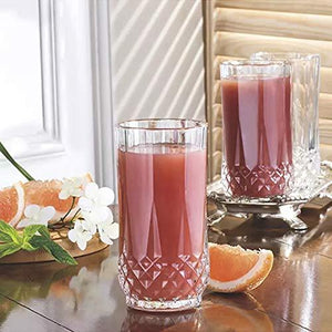 PrimeWorld Glassware Water/Juice Glass - 6 Pieces, Transparent, 300 ml - Home Decor Lo