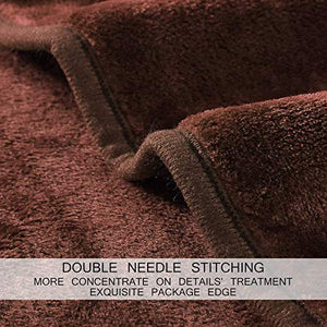 VAS COLLECTIONS® 500 GSM Warm and Super Soft Light Weight Single Bed Mink Blankets for Winter (Brown or Coffee,152X225 cm) - Home Decor Lo