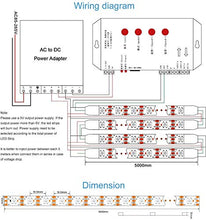Load image into Gallery viewer, Protium Dream Color Pixel Light Strip, Double PCB, WS2812B, Each LED have built in IC, 5V, IP30 No Waterproof, 60 LED/m (5-Meter) - Home Decor Lo
