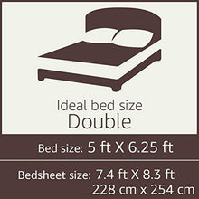 Load image into Gallery viewer, Amazon Brand - Solimo Leafy Spring 144 TC 100% Cotton Double Bedsheet with 2 Pillow Covers, Blue - Home Decor Lo