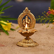 Load image into Gallery viewer, Collectible India Metal Ganesha Design Decorative Diya (Golden, 4.5 X 2 X 2 Inch) - Home Decor Lo