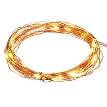 Load image into Gallery viewer, Amazon Brand - Solimo 5 Metre 50 LED Copper String Light for Decoration, USB Powered, Warm White - Home Decor Lo