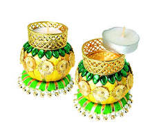 Load image into Gallery viewer, The Craft gallery&#39;s Tealight Candle Holders, for Festive Decor, and Traditional Occasions,Handcrafted Diya, Set of 4 - Home Decor Lo