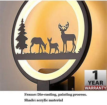 Load image into Gallery viewer, Smartway ® -15W Wall Led Lamp Round 3 Deer (Warm White) - Home Decor Lo