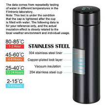 Load image into Gallery viewer, HBNS Smart Vacuum Flasks Bottle with LED Temperature Display with Touch Screen Smart Water Bottle 304 Stainless Steel Perfect for Office, Home, Gym, Outdoor Travel (500ML). - Home Decor Lo
