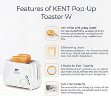 Load image into Gallery viewer, KENT - 16031 700-Watt 2-Slice Pop-up Toaster (White) - Home Decor Lo