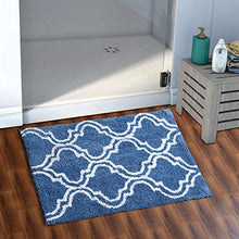 Load image into Gallery viewer, AEROHAVEN™ 100% Cotton Glorious Super Soft Moroccan Designer Anti Slip Bathmat (Blue, 40 x 60 cm) - Home Decor Lo