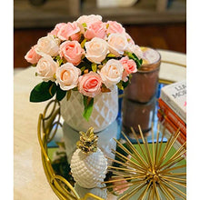 Load image into Gallery viewer, CEWOR 2 Packs Artificial Rose Flowers Bouquet 24 Heads Silk Flowers Rose for Home Bridal Wedding Party Festival Decor (Champagne) - Home Decor Lo