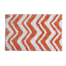 Load image into Gallery viewer, AEROHAVEN™ Glorious Super Soft Microfiber Chevron Designer Anti Slip Bathmat - BM21 - (40 cm x 60 cm, Peach) - Home Decor Lo