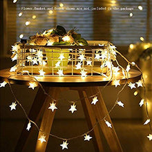 Load image into Gallery viewer, CITRA 28 Led Frosted Star Pixel String Fairy Light for Home,Office, Diwali, Eid & Christmas Decoration - Warm White - Home Decor Lo