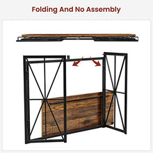 Load image into Gallery viewer, Coavas Folding Wood Console Table with 40 Inches Metal Frame