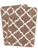Load image into Gallery viewer, Saral Home Soft Anti Slip Microfiber Bathmat Set of 2Pc -45x70 cm, Beige - Home Decor Lo