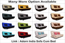 Load image into Gallery viewer, adorn india aspen three seater sofa cum bed (medium grey & black) - Home Decor Lo