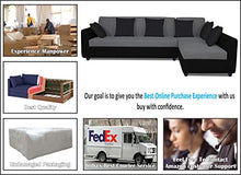 Load image into Gallery viewer, Adorn India Rio Decent L Shape 5 Seater coner Sofa Set (Right Side Handle) (Grey & Black) - Home Decor Lo