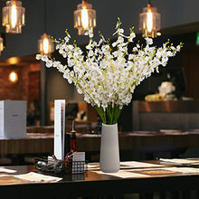 Load image into Gallery viewer, BOMAROLAN Artificial Orchid Silk Fake Flowers Faux Dancing Lady Orchids Stems Flower 10 Pcs Real Touch Home Office Party Hotel Yard Decoration Restaurant Patio Festive Furnishing(White) - Home Decor Lo