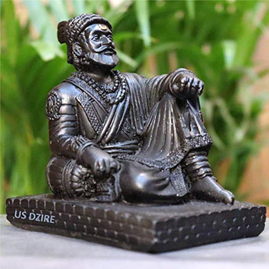 US DZIRE™ 901Chatrapati Shivaji Maharaj Idols Handcraft Statue for Car Dashboard, Table,Puja ghar,mandir murti & Office Figurines Decorative Showpiece - Home Decor Lo