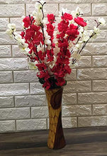 Load image into Gallery viewer, VTMT Petalshue® Artificial Dark Pink & White Blossom Flower Bunch for Home Decor Office | Artificial Flower Bunches for Vases (18 Sticks, 45 cm) - Home Decor Lo