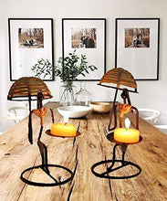 Load image into Gallery viewer, Aadit Crreation Tea Light Candle Holder Set of 2(Umbrella Ladies) - Home Decor Lo