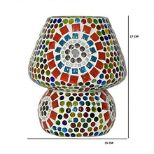 Load image into Gallery viewer, SR LIGHTING HOUSE Mosaic Style Dome Shaped Glass Table Lamp (Multicolour) - Home Decor Lo