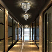 Load image into Gallery viewer, CRYSTA WORLD Crystal Chandelier Luxury Light Lamp Round Crystal Rain Drop Pendant Light Fixture for Living Room Bedroom. (3 in 1) - Home Decor Lo