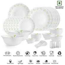 Load image into Gallery viewer, Cello Opalware Dazzle Tropical Lagoon Dinner Set, 35PCs, White - Home Decor Lo