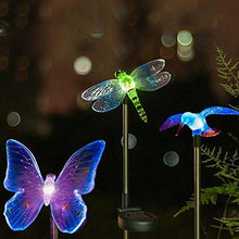 Load image into Gallery viewer, Quace Solar Garden Lights, Hummingbird, Butterfly & Dragonfly Solar Stake Lights, Solar Powered Pathway Lights, Multi-Color Changing Led Lights - Home Decor Lo