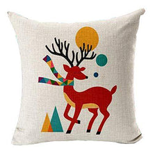 Load image into Gallery viewer, swasiya Jute Printed Decorative Sofa Square Cushion Cover Set (Multicolour, 16X16) -Pack of 5 - Home Decor Lo