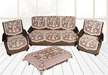 Load image into Gallery viewer, Yellow Weaves 5 Seater Sofa Cover Set with 1 Center Table Cover - Home Decor Lo