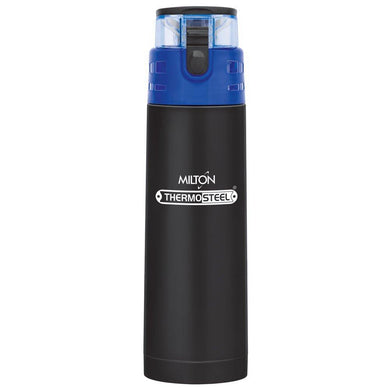 Milton Atlantis-600 Thermosteel Water  Bottle,500 ml,Black - Home Decor Lo