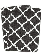 Load image into Gallery viewer, Saral Home Soft Anti Slip Microfiber Bathmat Set of 2Pc (45x70 cm, Grey) - Home Decor Lo