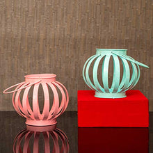 Load image into Gallery viewer, TIED RIBBONS Wall Hanging Decorative Lanterns Tealight Candle Holders - Diwali Decorations Items for Home (Pack of 2) - Home Decor Lo