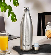 Load image into Gallery viewer, Amazon Brand - Solimo Stainless Steel Insulated Bottle, 24 Hours Hot or Cold, 1000 ml - Home Decor Lo