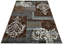 Load image into Gallery viewer, Moin Carpets for Home and Living Room Multi Colour Textured Soft and Thick Carpet 5 x 7 feet Brown and Grey - Home Decor Lo