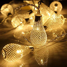 Load image into Gallery viewer, PESCA Decorative String Lights Metal Drop 3 Meter 16 Led Decoration Lights Warm White (Yellow) - Home Decor Lo