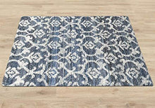 Load image into Gallery viewer, The Rug Republic Handmade Blue/Ivory Krios Carpet - Home Decor Lo