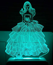 Load image into Gallery viewer, AEON METAL STICKER 3D Barbie Girl's Night Lamp Code 2022 (Multicolour, Small) - Home Decor Lo