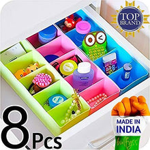Load image into Gallery viewer, Angel Bear Socks Undergarments Storage Drawer Organiser Set of 8, (Colour May Vary) - Home Decor Lo